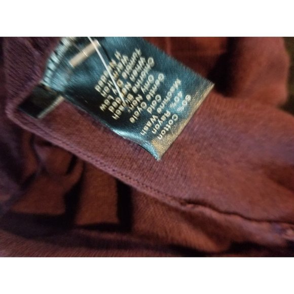 Ann Taylor Size L Wine Colored Cardigan - Picture 8 of 8